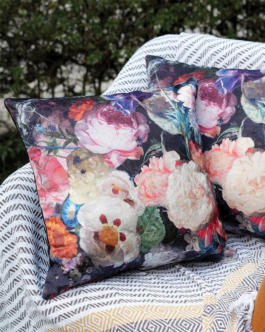 18X18 inch Purple floral cushion covers | Set of 2