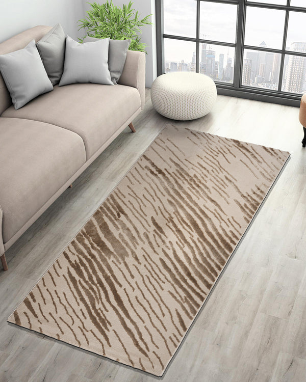 Aura Carpet | Distressed Abstract Light Gold