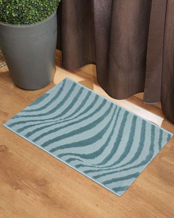 40X60 CM Aura Doormat | Wave Ripple Light Blue