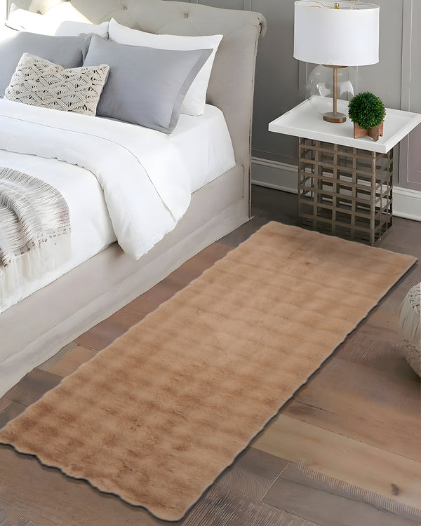 60X150 CM Asteria Furry Runner | Brown