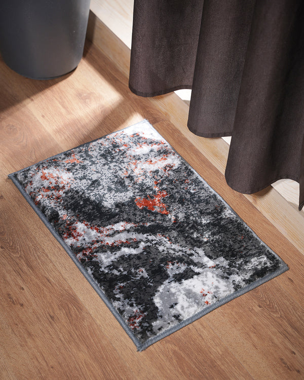 40X60 CM Pearl Doormat | Abstract Stone Red