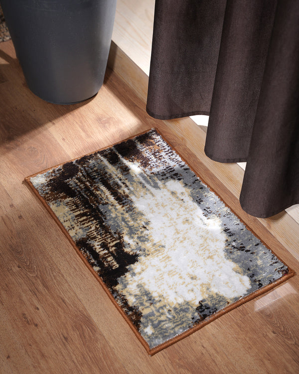 40X60 CM Pearl Doormat | Brown, Beige, Grey Splatter