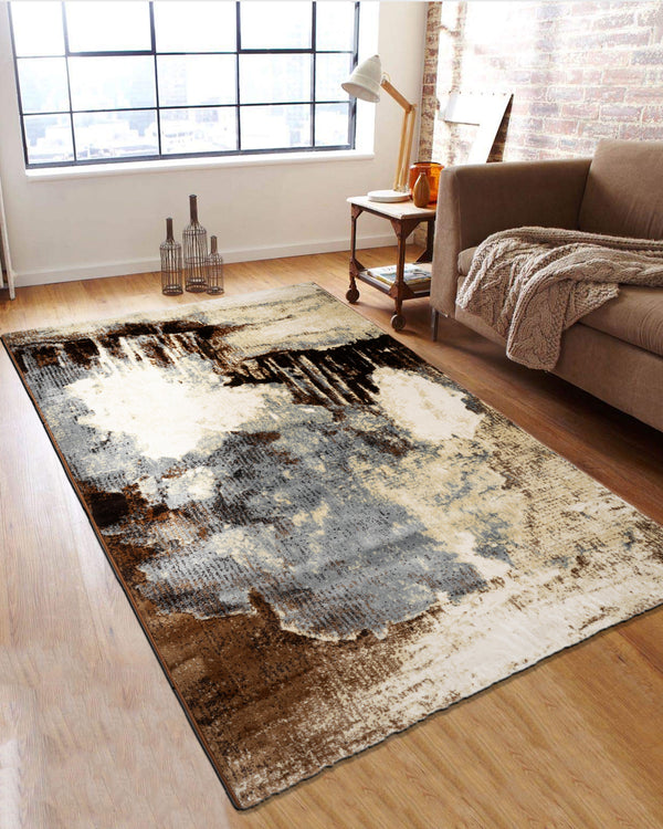 Pearl Iconic Carpets | Brown, Beige, Grey Splatter