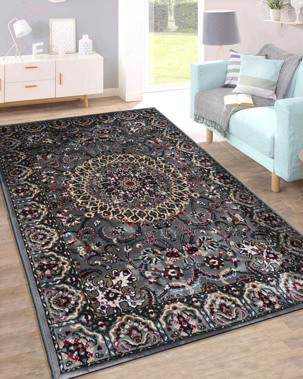 Platinum Carpet | Antique Grey - Multi colour