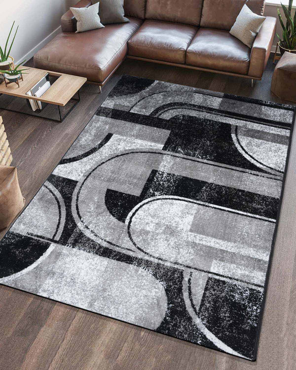 Platinum Carpet | Grey Geometric