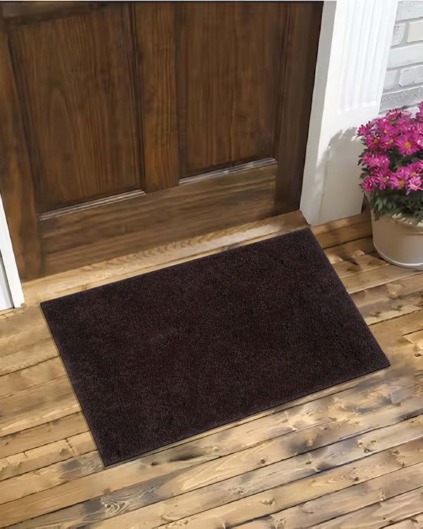 40X60 CM Shaggy Doormat | Set of 2 | Brown