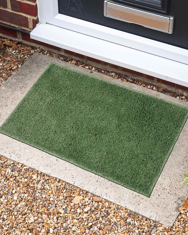 40X60 CM Shaggy Doormat | Set of 2 | Green