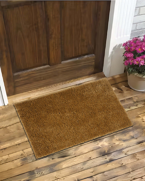 40X60 CM Shaggy Doormat | Set of 2 | Mustard