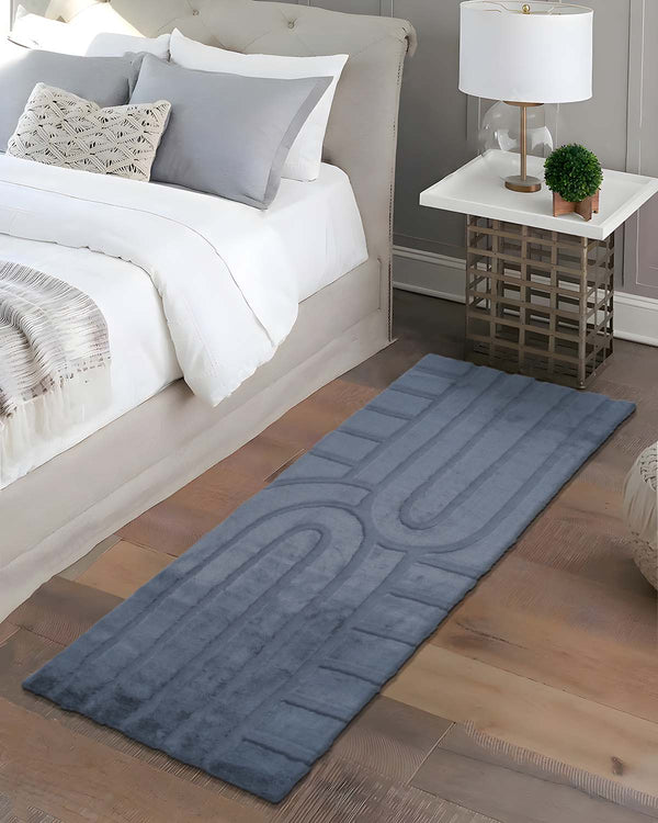 60 x 150 CM Softica Furry Runner | Dark Grey