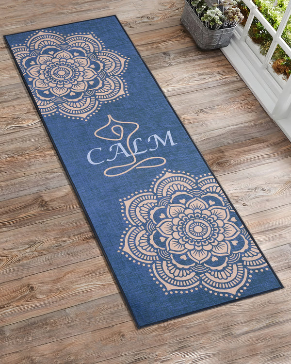 Blue Plain PVC Yoga Mat, Thickness: 4mm, For Home at Rs 300/piece in  Guwahati