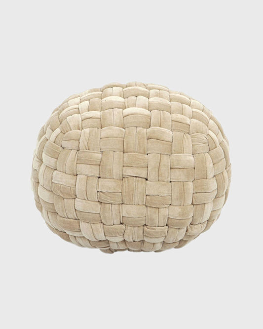 Amelia Beige Pouf